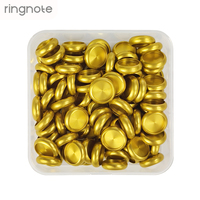Disques en aluminium RINGNOTE de 18 mm (0,75 pouce), lot de 100 anneaux métalliques pour carnets et agendas à reliure disque