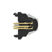 Conector GSEE M12, Tipo B, 5 Pines, 60V, 4A, Negro, Conector Macho para PCB, Contacto de Latón, Terminal de Tornillo, Tipo Conectado/Desconectado a Tierra