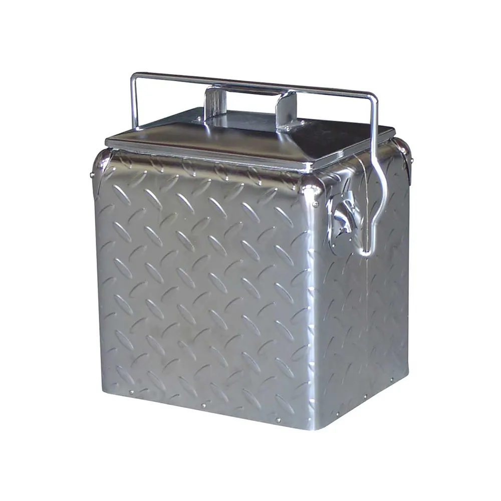 Kotak Pendingin Pelat Berlian Kualitas Tinggi 13L untuk BBQ/Pesta/Piknik