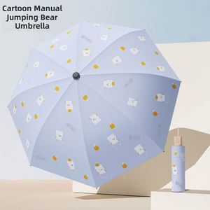 Paraguas Manual, Reforzado, Resistente al Viento, Protección UV, Tamaño Grande para Uso Escolar, Doble Uso para Lluvia y Sol - Product Image 1