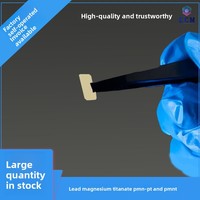 Substrat piézoélectrique monocristallin PMN-PT (Niobium-Magnésium-Titanate-Plomb) 10*5*0.5 fabriqué en Chine pour sondes d'échographie médicale