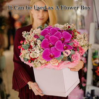 Y630 Personnaliser Durable Grande Boîte Cadeau avec Couvercle et Ruban pour Anniversaire, Mariage, Fête des Mères, Anniversaire Extra Large Boîte Cadeau