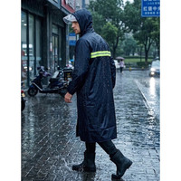 Imperméable de sécurité réfléchissant en PVC pour hommes avec capuche, idéal pour la sécurité routière, la construction et les équipes de travail en extérieur