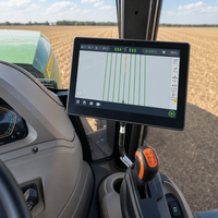 Système de pilotage automatique pour tracteur ±2,5 cm RTK, kit de direction automatique agricole avec écran LCD 12,1 pouces pour semis et labour AS812 sans frais supplémentaires