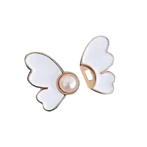 Bouton de ceinture papillon pour jeans, blanc et noir, sans couture, boucle de ceinture réglable, attache décorative - Product Image 5