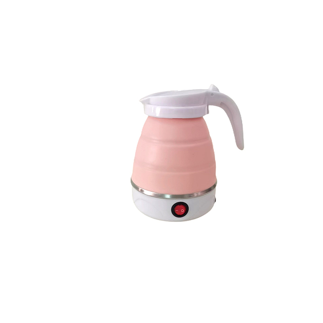 Mini 600ML Folding Kettle Baby Grade Silica Gel Electric Kettle Portable Travel Kettle