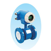 NB-IoT Flange Stainless Steel Electromagnetic Meter Pressure Flowmeter Akurasi Tinggi +/-0.05% 0.55-11 m/s Laju Aliran untuk