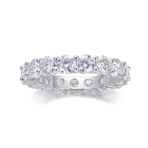 Anello <span class=keywords><strong>in</strong></span> <span class=keywords><strong>argento</strong></span> Sterling da donna <span class=keywords><strong>in</strong></span> oro 925 18 carati 12969 <span class=keywords><strong>gioielli</strong></span> <span class=keywords><strong>artigianali</strong></span> impermeabili <span class=keywords><strong>in</strong></span> Moissanite di fidanzamento con anello Full Line - Product Image 2