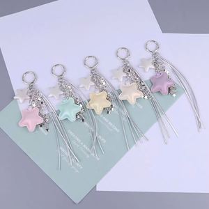 Trendy Silver Heart <b>Keychain</b> <b>Personalized</b> PU Leather Tassel Pearl Bag Charm Cute Hanging Decor for Purse/Wallet/Backpack - Product Image 5