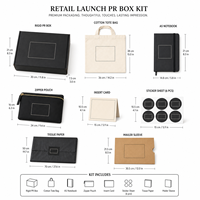 Kit Cadeau de Lancement Personnalisé pour le Commerce de Détail avec Boîte Rigide, Sac de Transport, Autocollant, Carnet, Pochette et Carte d'Insertion de Marque