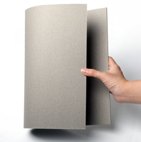 Cartón Gris Reciclado, Lámina de Cartón de 1000-1550 GSM, Apta para Cajas Rígidas, Encuadernación de Libros de Tapa Dura