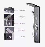Panneaux de douche muraux en acier inoxydable, fabrication directe, eau chaude et froide, colonne de douche de pluie pour salle de bain