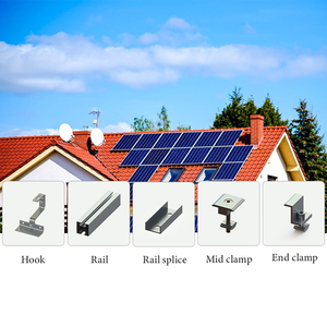 Tùy chỉnh PV Bảng điều khiển cài đặt năng lượng mặt trời mái năng lượng mặt trời bảng điều khiển gắn khung Hệ thống kệ - Product Image 4