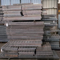 Grille en acier noir pour passerelle de plateforme