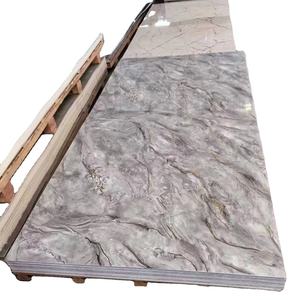 Panneau mural en <span class=keywords><strong>PVC</strong></span> UV imitation marbre, <span class=keywords><strong>auto</strong></span>-adhésif, antidérapant, haute brillance, imperméable, ignifuge, avec service <span class=keywords><strong>de</strong></span> découpe - Product Image 2