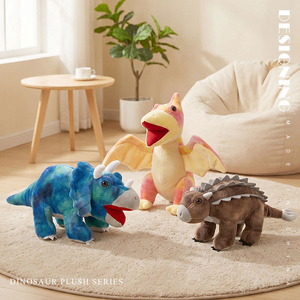 <span class=keywords><strong>Serie</strong></span> de Peluches de Dinosaurios Multicolores y Multiestilos, Juguetes de Peluche de Dinosaurios Personalizados, Fábrica de Peluches al por Mayor - Product Image 5