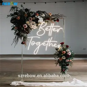 Rebow Factory Sell Outdoor Custom LED Flex Neon Sign China For Wedding Event Home Decoration