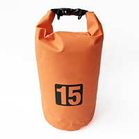 Sac étanche en bâche PVC 500D durable avec logo personnalisé pour sports nautiques, rafting, randonnée, 2L, 3L, 5L, 10L, 15L, 20L