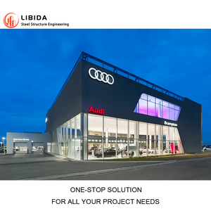 Сборные строительные стальные конструкции мастерская Легкая установка 4s автосалона с бесплатным дизайном - Product Image 2