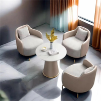 Canapé et chaise de loisirs modernes de luxe léger pour la maison, le bureau et le salon-Design doux et écologique