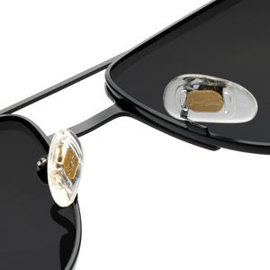 Lunettes de soleil pilote grises unisexes, monture intégrale, verres TAC, protection UV400, modèle 2306 - Product Image 3