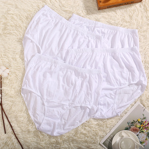 Großhandel: Damenunterwäsche für ältere Frauen, Übergröße, 100 % Baumwolle, High-Rise, Alltags-Hipster, gestrickte Höschen, einfarbig, <span class=keywords><strong>Granny</strong></span>-Stil - Product Image 5