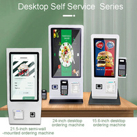 Commande en libre-service Kiosque de restauration rapide sur table Kiosque de support de table de restaurant Kiosque à écran tactile LCD de 17 pouces