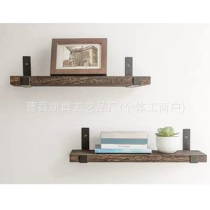 Estante de pared de madera transfronterizo, estante individual, estantería de pared para sala de estar, baño, multifuncional - Product Image 2