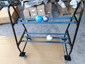 Chariot de stockage en acier mobile de javelot de haute qualité avec roues de verrouillage en acier pour équipement sportif - Product Image 6