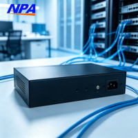 Switch PoE Gestionado por Web con Puerto de Enlace Ascendente 2GE y 4GE Gigabit, 60W, Switch Ethernet Gestionado Integrado para Cámaras IP CCTV, Punto de Acceso WiFi 3324GE