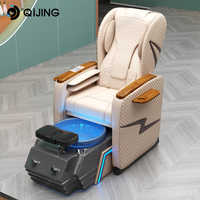 Équipement de salon de beauté moderne, fauteuil de massage électrique pour manucure, fauteuil de pédicure de luxe avec lumière LED