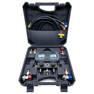 4 Way AC Manifold Gauge Set <strong>HVAC</strong> Diagnostic Freon Charging <strong>Tool</strong> for Car Auto Household R134A R22 R410A 5FT Hose Quick Coupler - Product Image 6