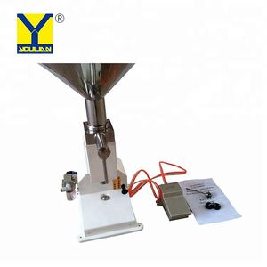 Remplisseuse pneumatique semi-automatique A02 pour eau, huile, crème, lotion pour le corps, sauce <span class=keywords><strong>chili</strong></span>, boissons, emballage de vêtements, pédale - Product Image 5