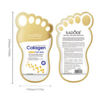 Masque pour les pieds au collagène anti-rides 40 ml, nourrissant, exfoliant, masque peel-off pour les pieds, soin de la peau, hydratant