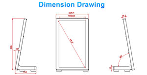 L hình dạng máy tính bảng NFC khách hàng thông tin phản hồi Máy tính để bàn máy tính bảng <span class=keywords><strong>POS</strong></span> Ngân hàng khách sạn kỹ thuật số biển <span class=keywords><strong>Android</strong></span> Máy tính bảng - Product Image 4