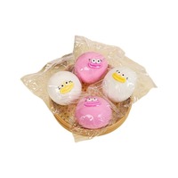 Jouet Squishy Sensoriel Anti-Stress à Rebond Lent, Doux, Mignon, Amusant, à Grands Yeux et Bouche de Saucisse, pour Enfants, Usage Promotionnel