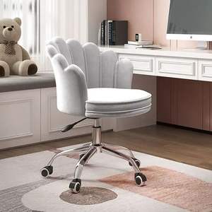 Chaise pivotante de bar à la maison moderne Salle confortable en velours une crèche avec cadre en métal Application d'hôtel Matériau PU - Product Image 3