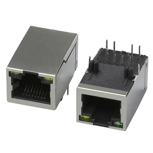 Cat5 Cat6 5g 10g cắm 8Pin PoE RJ45 Nữ kết nối PoE + Ethernet RJ45 kết nối RJ45 Modular Jack PCB Jack kết nối mạng - Product Image 1