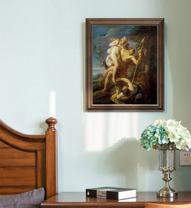 Pinturas al óleo desnudas de dama y hombre sexy sobre lienzo decoración de arte de pared de dormitorio impresa moderna - Product Image 2