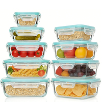 Conteneurs alimentaires hermétiques de haute qualité, résistants à la chaleur, lot de 18 pièces, boîtes à lunch pour la cuisine