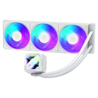 Nouveauté, refroidisseur liquide AIO personnalisé pour ordinateur, blanc, 360 mm, refroidisseur d'eau pour processeur, refroidissement liquide ARGB, radiateur de processeur, 3 ventilateurs pour PC de bureau
