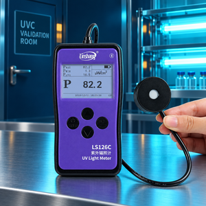 Radiómetro UVC Profesional LS126C para Pruebas de Irradiancia de Lámparas Germicidas y Gestión de Datos Móviles - Product Image 4