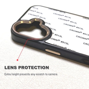 Hochwertige 2D TPU PC Blanko-Sublimations-Handyhüllen mit Goldenem Metall-Kameraring für iPhone 17 - Product Image 4