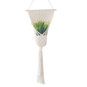 <span class=keywords><strong>Corda</strong></span> di cotone Indoor Outdoor Appeso Macrame Holder Pianta Vasi di Fiori Del Basamento per le Decorazioni - Product Image 4