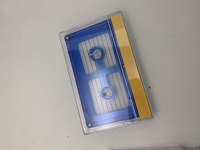 Boîtier de cassette vidéo rétro en plastique ABS semi-transparent, pour stockage de médias, multicolore