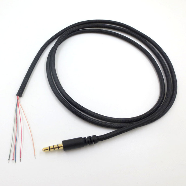 In Stock 3.5mm Male Plug Connector Replacement Headphone Cable Repair Cable for Kingston HyperX/Alpha/Mix/Revolve Headphone