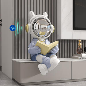 Ornamento da Pavimento a Forma di <span class=keywords><strong>Astronauta</strong></span> con Altoparlante Bluetooth e Salvadanaio, Decorazione di Alta Gamma per Ingresso, Mobile TV e Piattaforma - Product Image 2