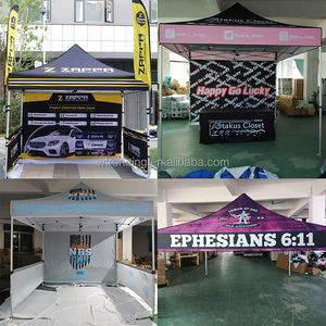 RONNINGSTAR hızlı kargo Pop up çardak tentesi sergi katlanır reklam baskı logosu özelleştirilmiş 10*10 fuar çadırı - Product Image 3