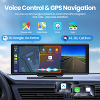 Maustor Écran intelligent universel pour voiture 10,26 pouces Android 13 Portable sans fil Carplay 4+64G 8 cœurs avec BT, carte TF, carte SIM 3G/4G
