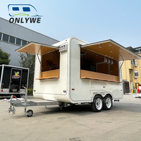 Onlywe Carritos Foodtruck Cozinha Móvel Restaurante Bar de Bebidas Café Caminhão de Sorvete Trailers de Comida Totalmente Equipados